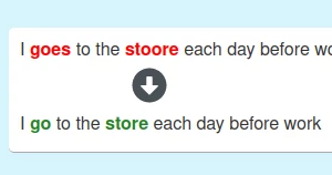 Spelling / Grammar Correction